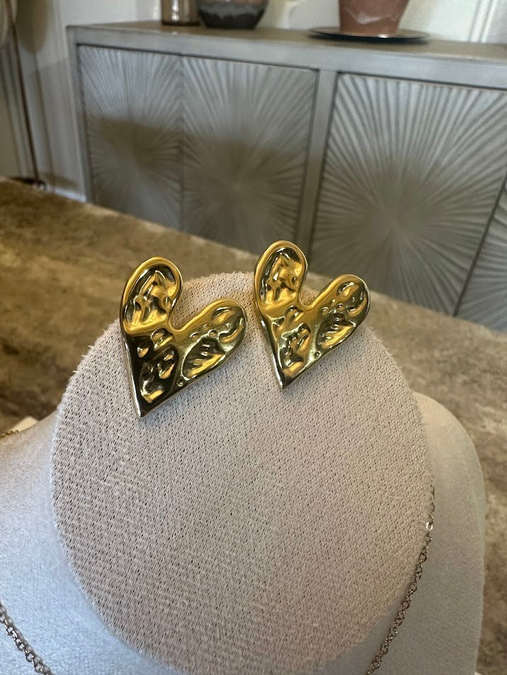 Sets-Heart Necklace, Earrings, and Ring