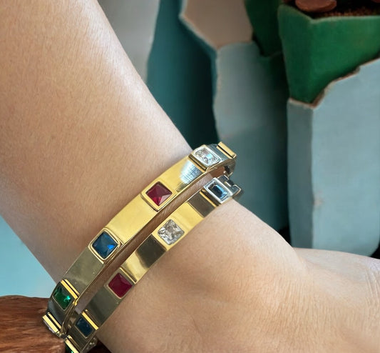 Bangles-Multicolor Stones