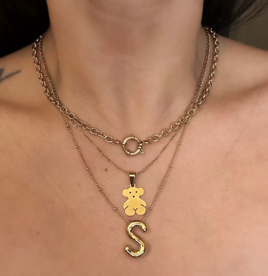 Bear Collection-Bear Necklace with Earrings