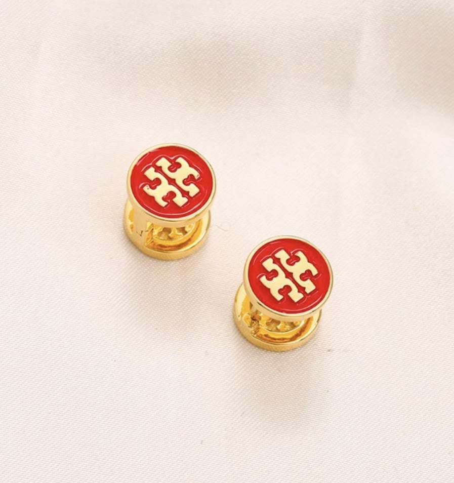 Earrings with zircon stones-4 different colors