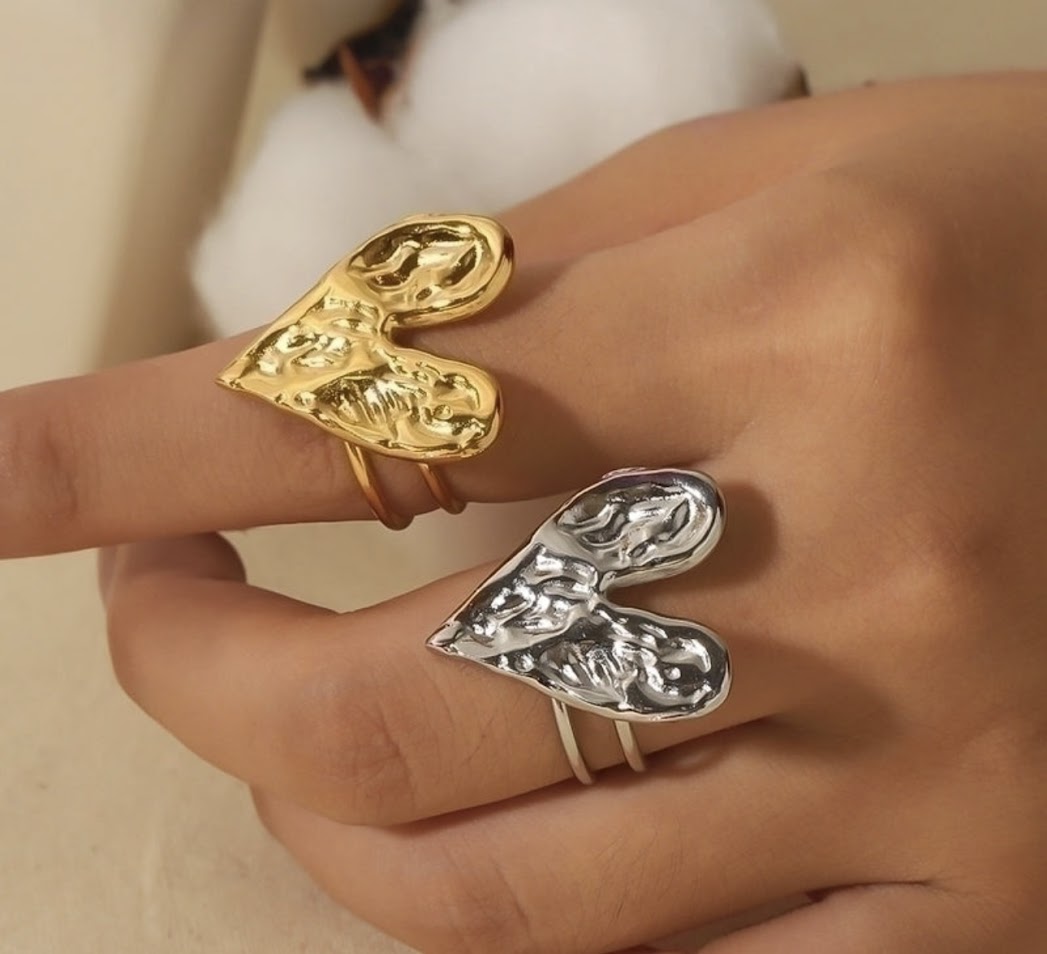 Sets-Heart Necklace, Earrings, and Ring