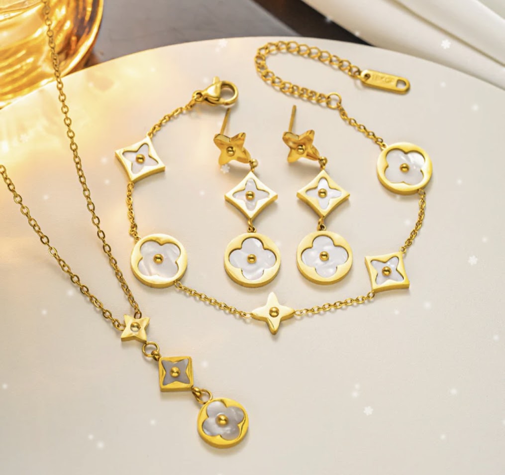 Sets-Tanita's Necklace, Earrings, and Bracelet Set