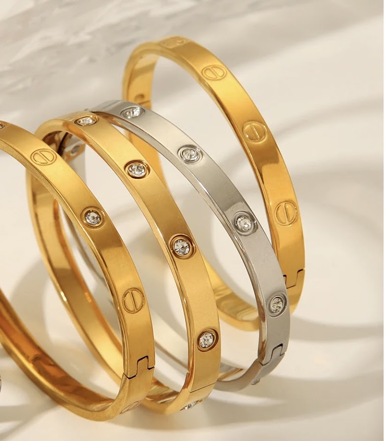 Bangles-C Skipped Zircon Bangle