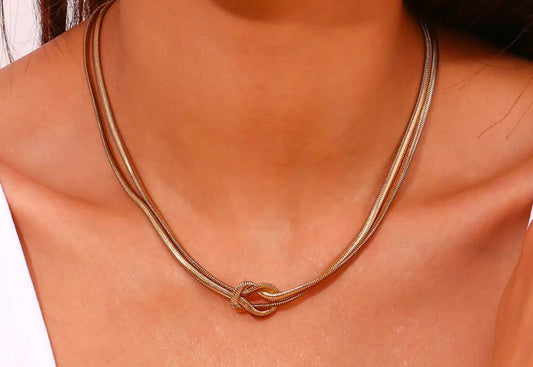 Necklaces-Double Layer Chain