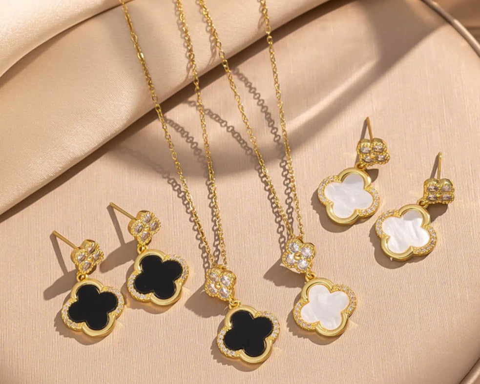 Clover Collection-Necklace and Earrings Set