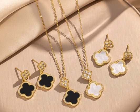 Clover Collection-Necklace and Earrings Set