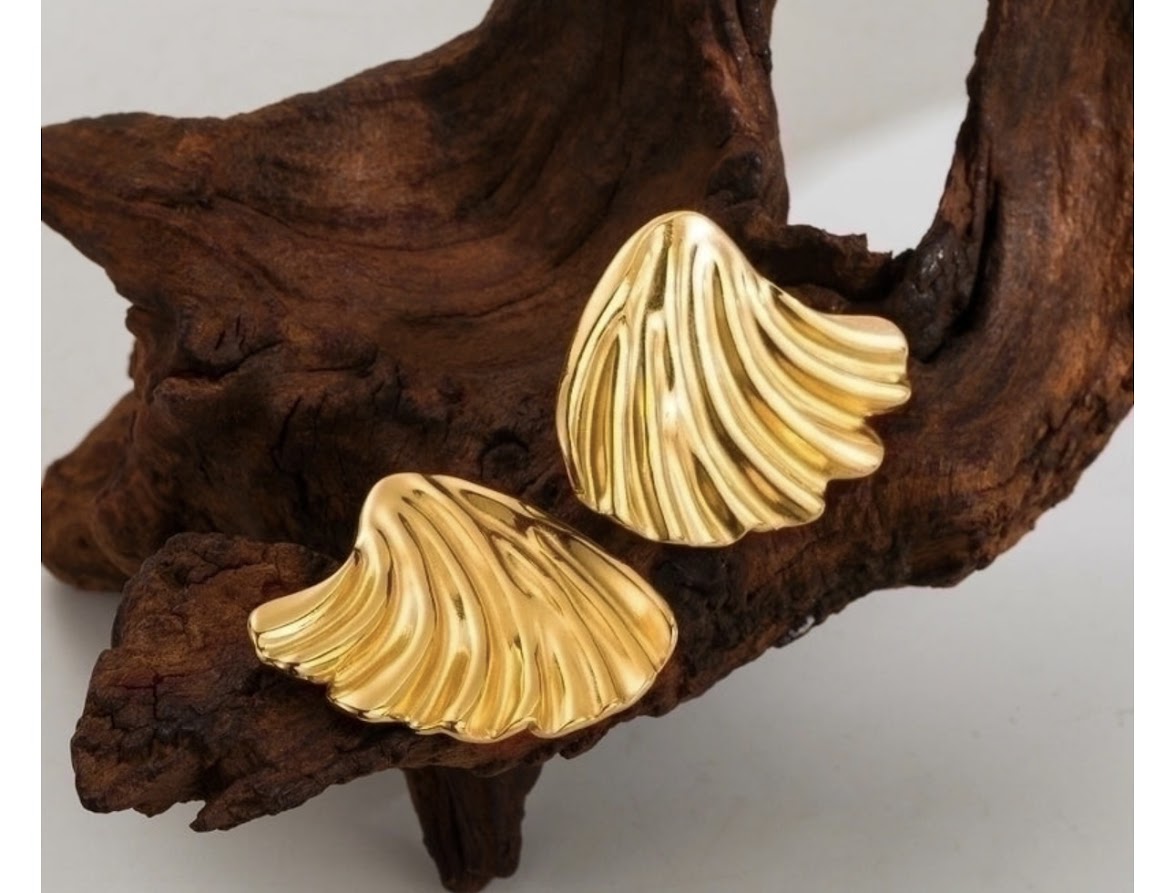 Earrings-Gold Plated Stud Earrings