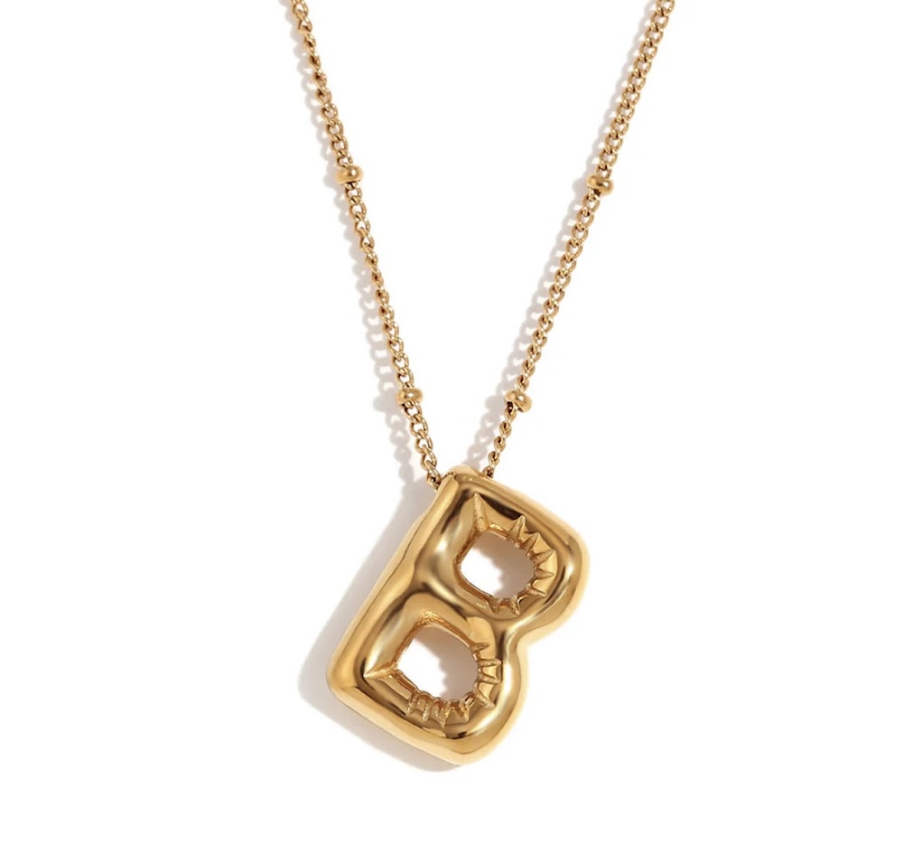 Necklaces-Letter Pendant Necklace