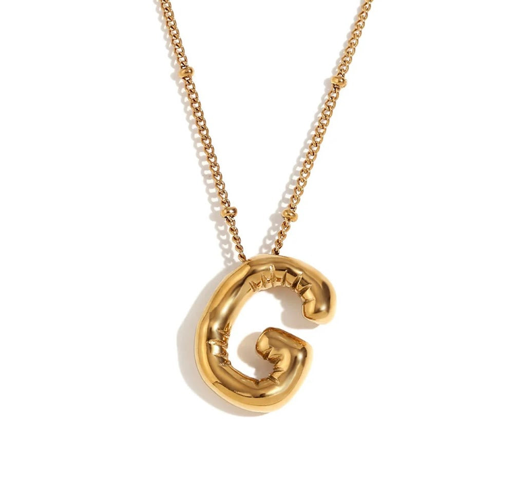 Necklaces-Letter Pendant Necklace