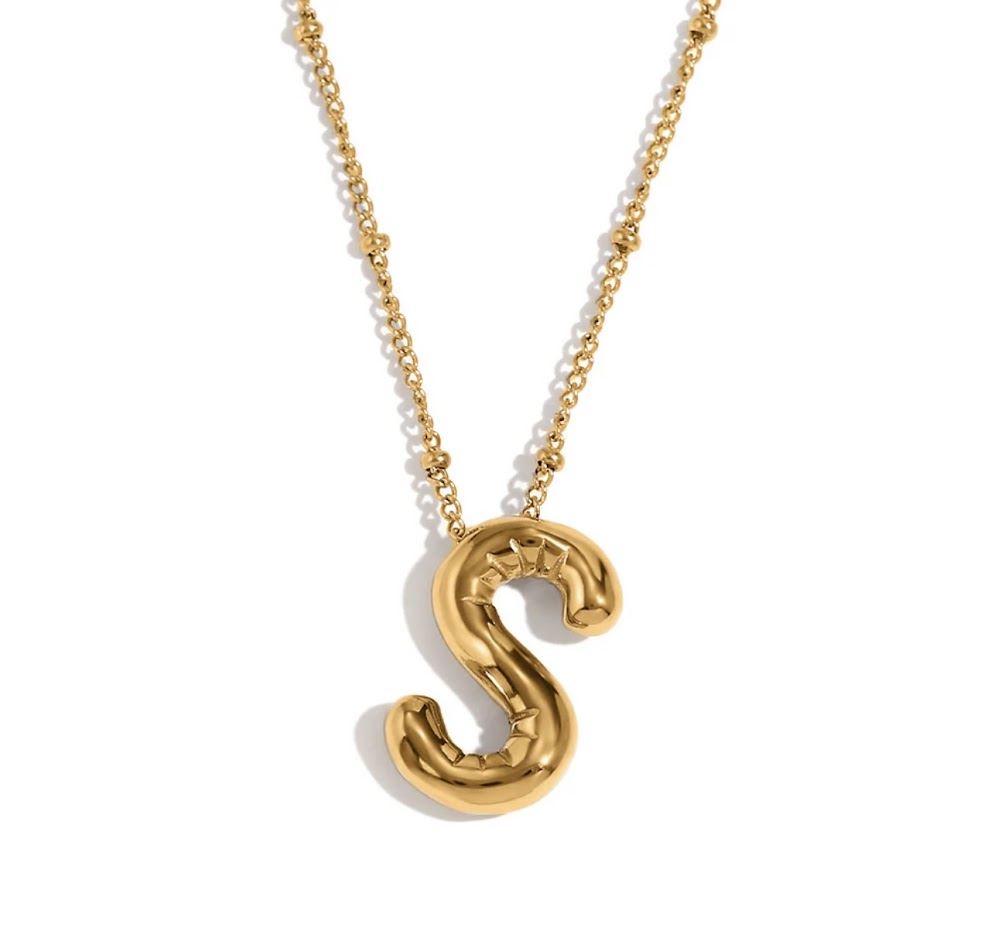 Necklaces-Letter Pendant Necklace